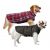 Kutyaruha - Kutyakabát - kutyamellény - Vízálló, széltörő, tépőzáras - piros színben - kifordítható