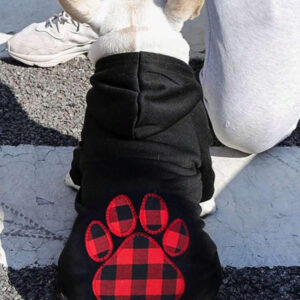 Kapucnis Tappancs mintás Hoodie Kutyapulóver